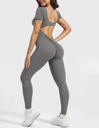 Yeoreo Lizvette jumpsuit met korte mouwen