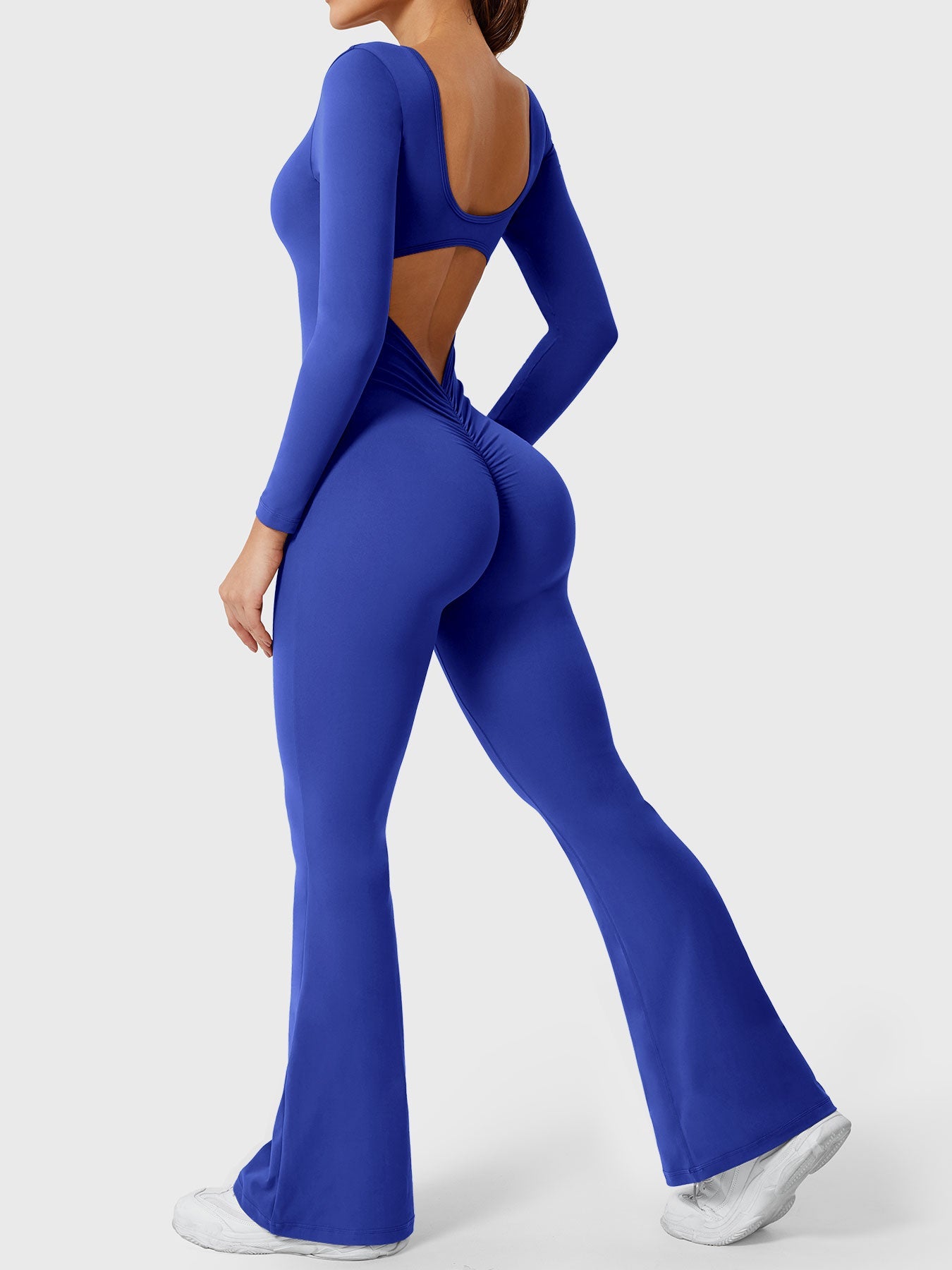 Yeoreo Lizvette jumpsuit met lange mouwen en uitlopende mouwen