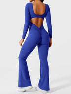 Yeoreo Lizvette jumpsuit met lange mouwen en uitlopende mouwen