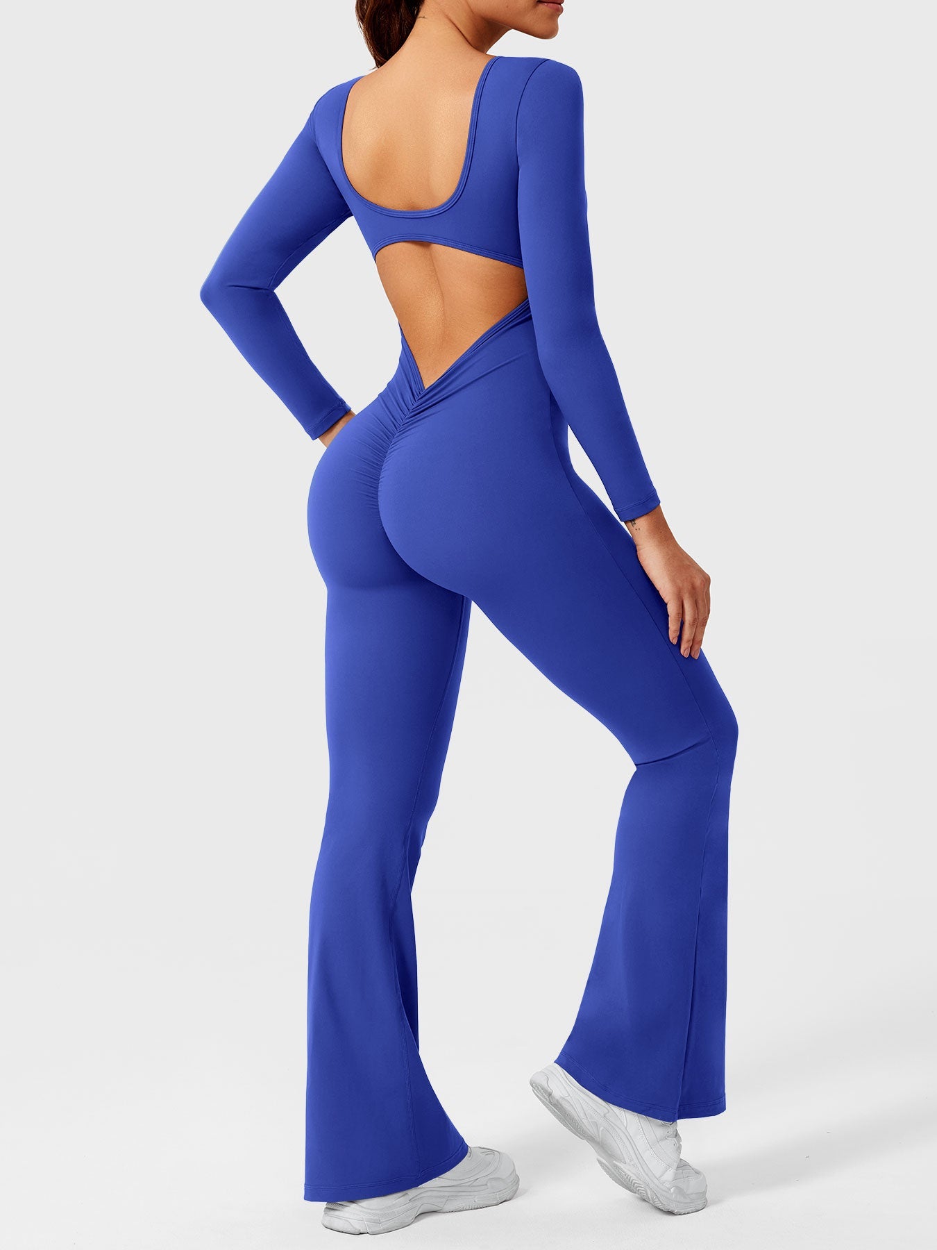Yeoreo Lizvette jumpsuit met lange mouwen en uitlopende mouwen