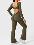Yeoreo Lizvette jumpsuit met lange mouwen en uitlopende mouwen