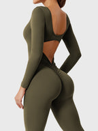 Yeoreo Lizvette jumpsuit met lange mouwen en uitlopende mouwen