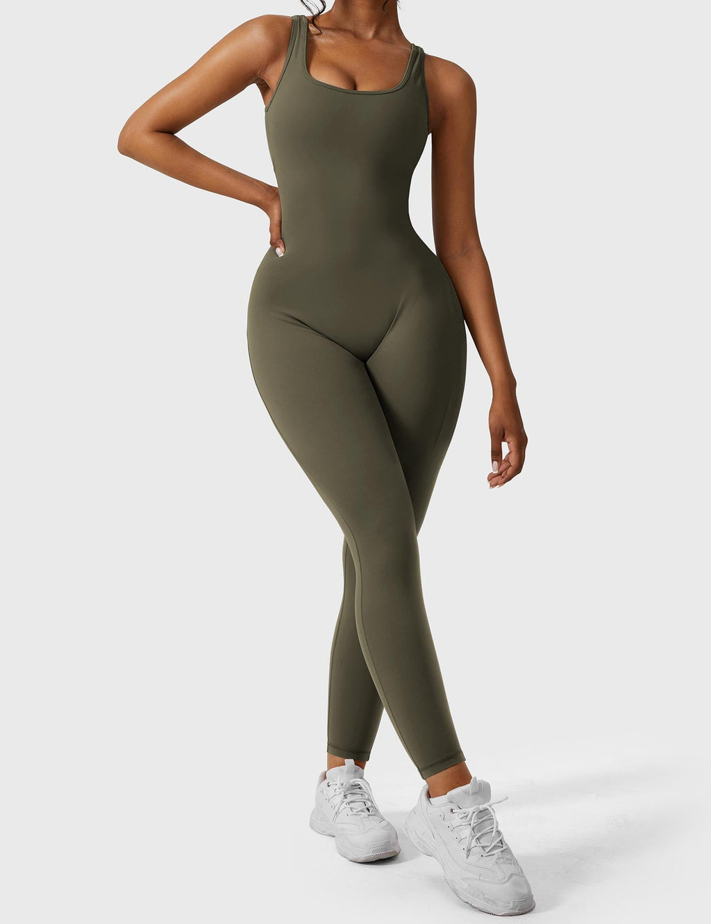 Yeoreo Lizvette jumpsuit met V-rug