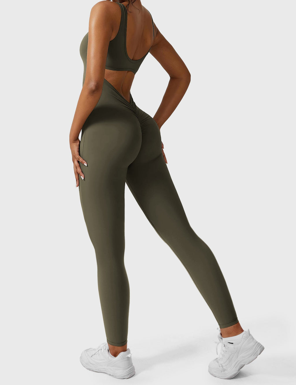 Yeoreo Lizvette jumpsuit met V-rug