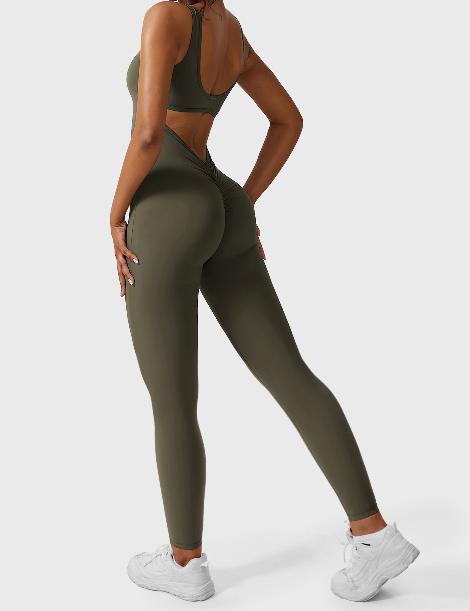 Yeoreo Lizvette jumpsuit met V-rug