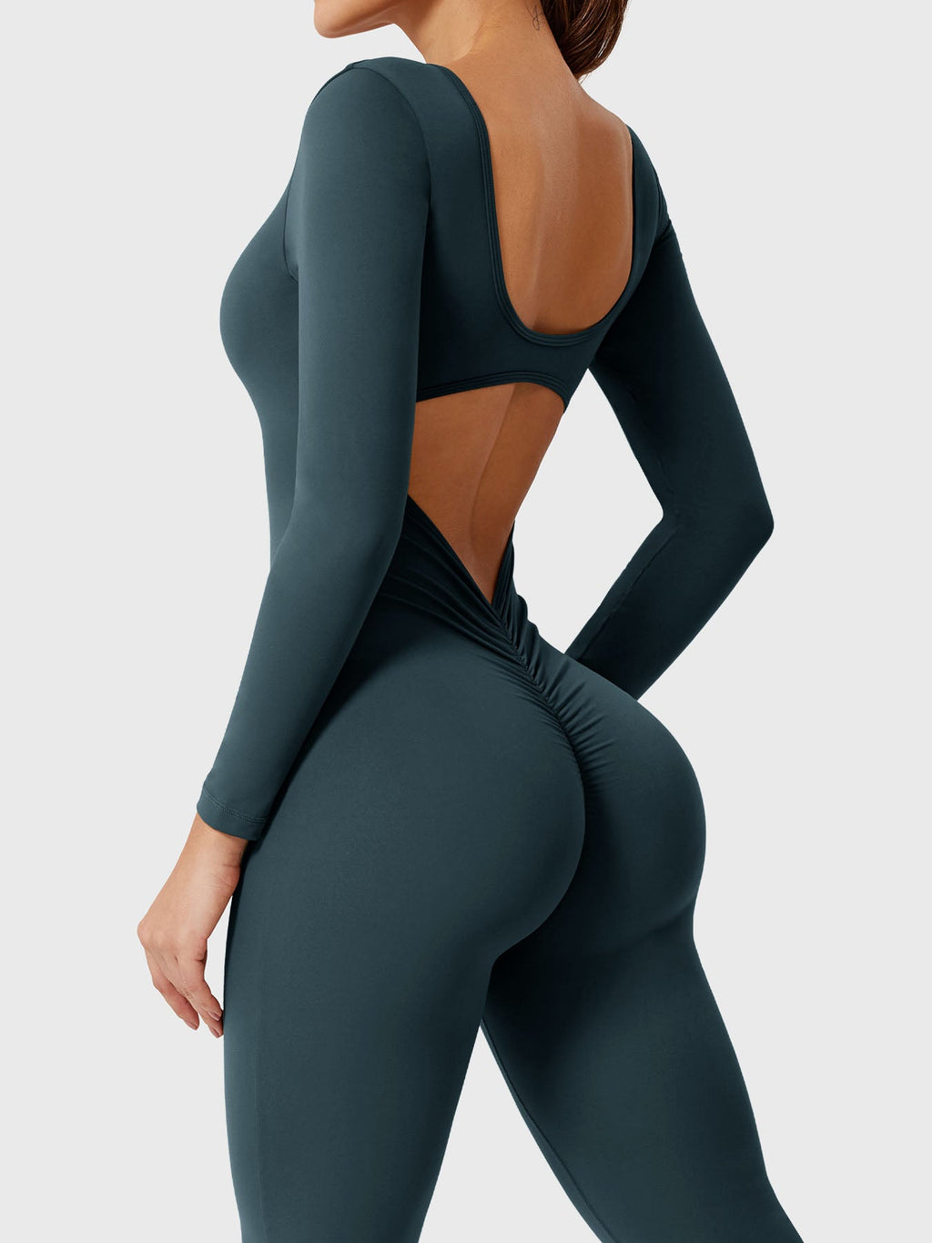 Yeoreo Lizvette jumpsuit met lange mouwen en uitlopende mouwen