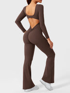 Yeoreo Lizvette jumpsuit met lange mouwen en uitlopende mouwen