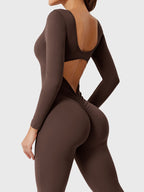 Yeoreo Lizvette jumpsuit met lange mouwen en uitlopende mouwen