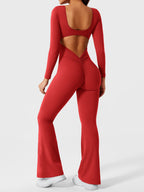 Yeoreo Lizvette jumpsuit met lange mouwen en uitlopende mouwen