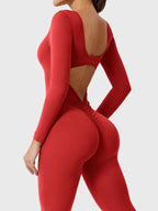 Yeoreo Lizvette jumpsuit met lange mouwen en uitlopende mouwen