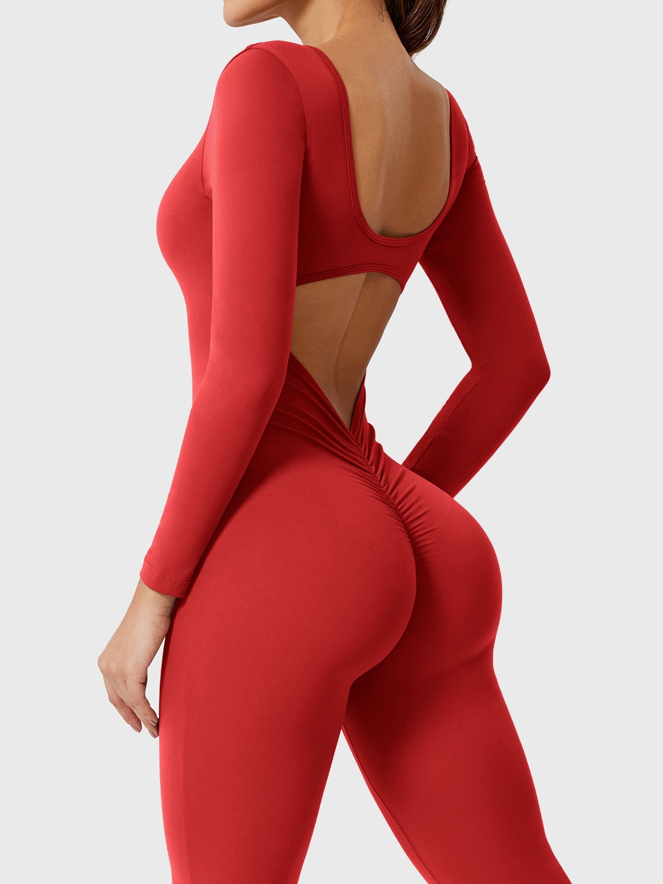 Yeoreo Lizvette jumpsuit met lange mouwen en uitlopende mouwen