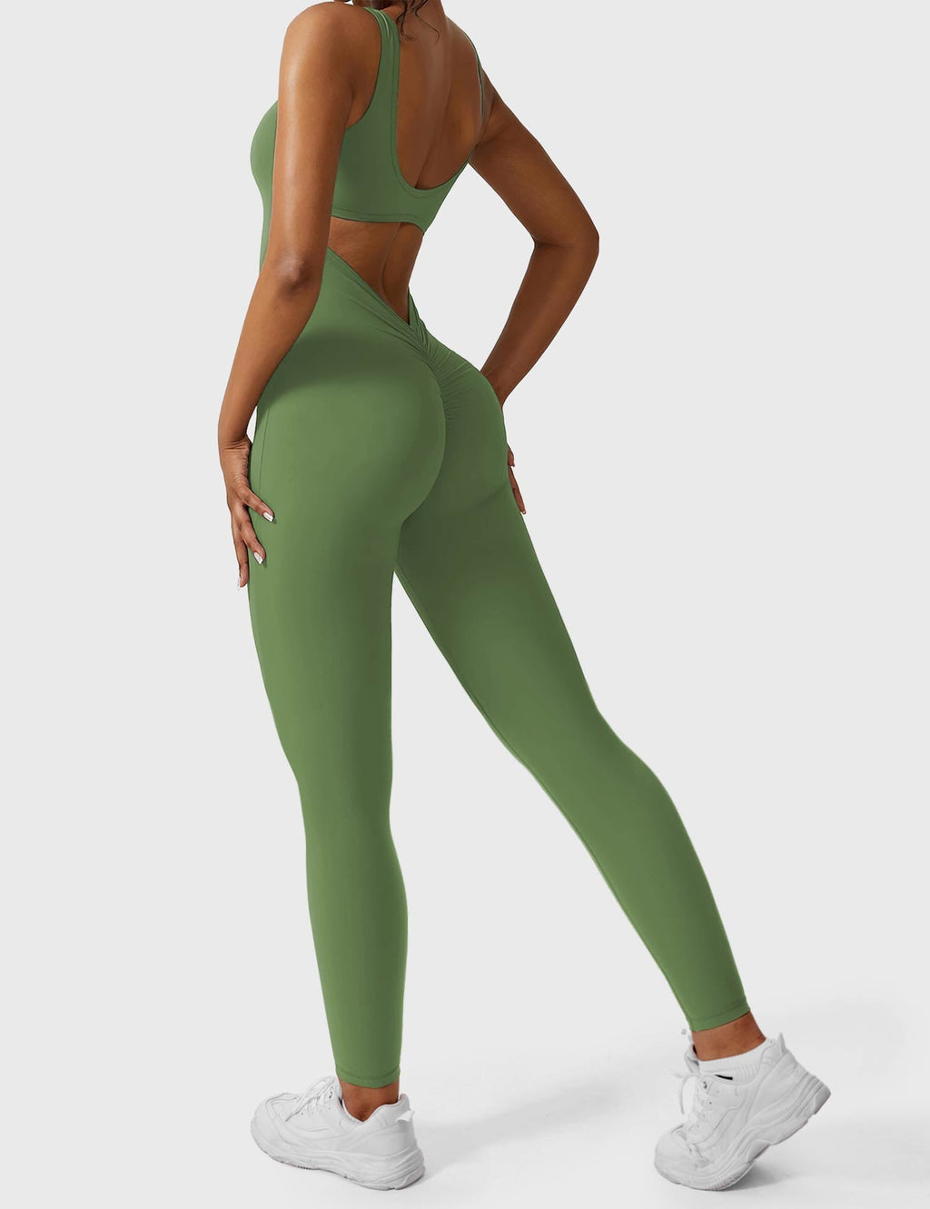Yeoreo Lizvette jumpsuit met V-rug