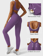 Yeoreo Lizvette jumpsuit met V-rug