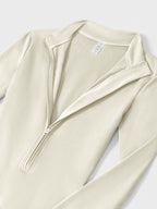 Yeoreo Belle Fleece jumpsuit met lange mouwen en rits