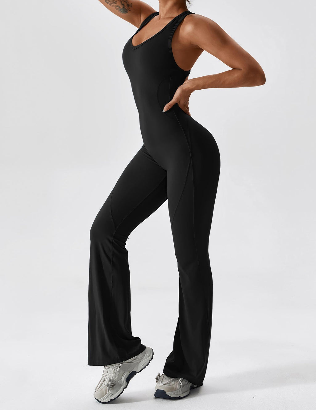 Yeoreo Rugloze Uitlopende Jumpsuit