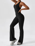 Yeoreo Rugloze Uitlopende Jumpsuit