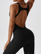 Yeoreo Rugloze Uitlopende Jumpsuit