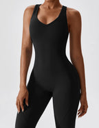 Yeoreo Rugloze Uitlopende Jumpsuit