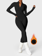 Yeoreo Belle Fleece jumpsuit met lange mouwen en rits