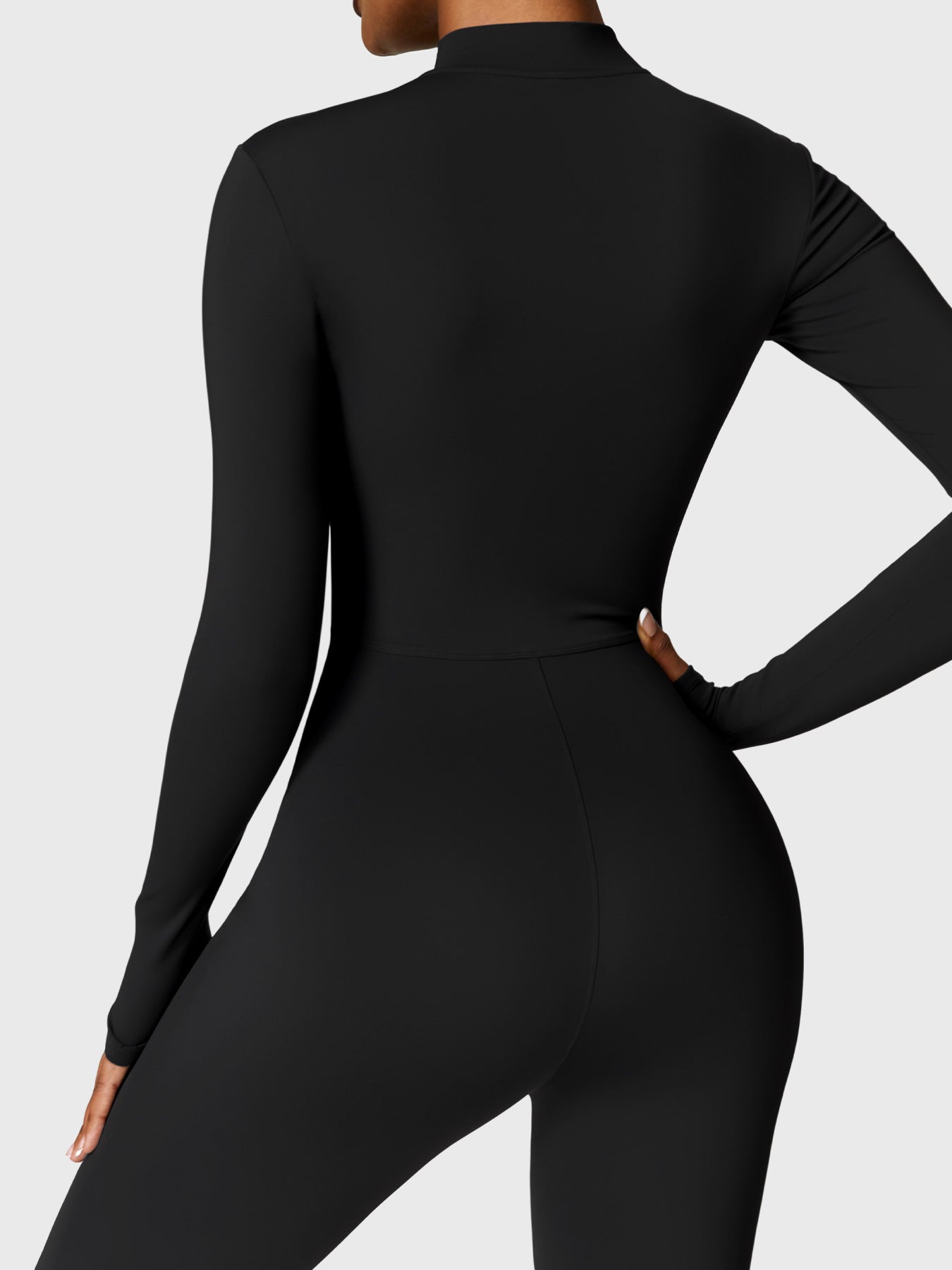 Yeoreo Belle Fleece jumpsuit met lange mouwen en rits
