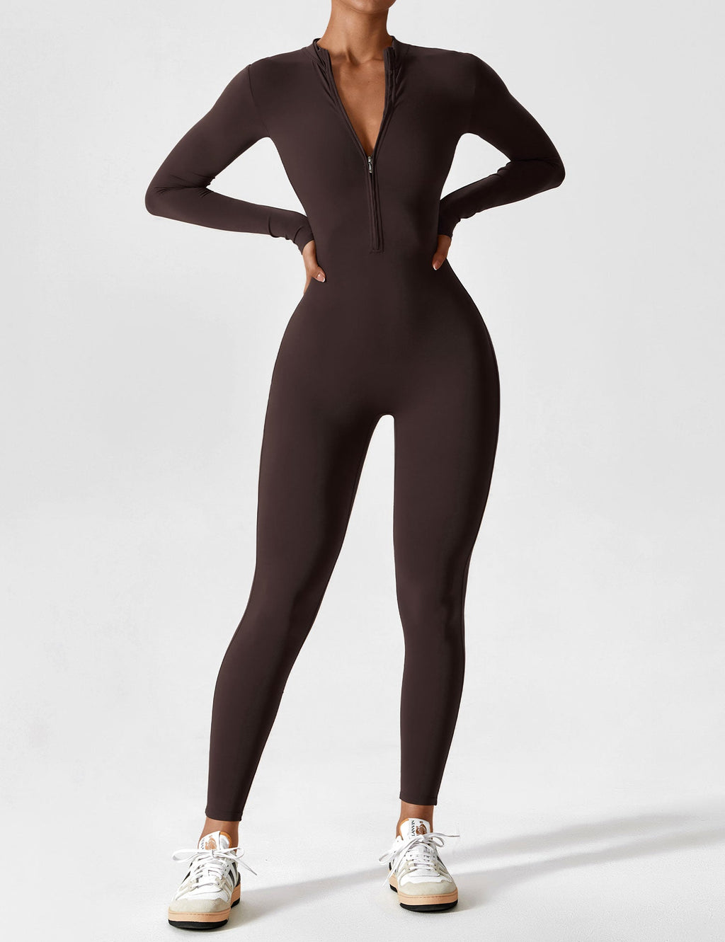 Yeoreo jumpsuit met lange mouwen en rits