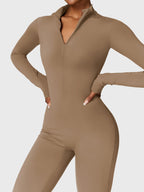 Yeoreo Belle Fleece jumpsuit met lange mouwen en rits