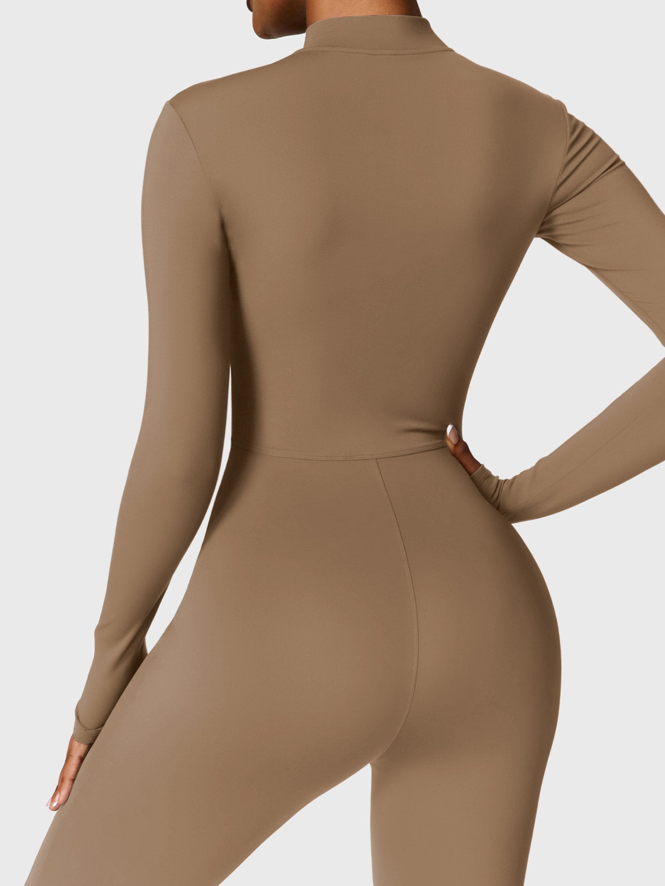 Yeoreo Belle Fleece jumpsuit met lange mouwen en rits