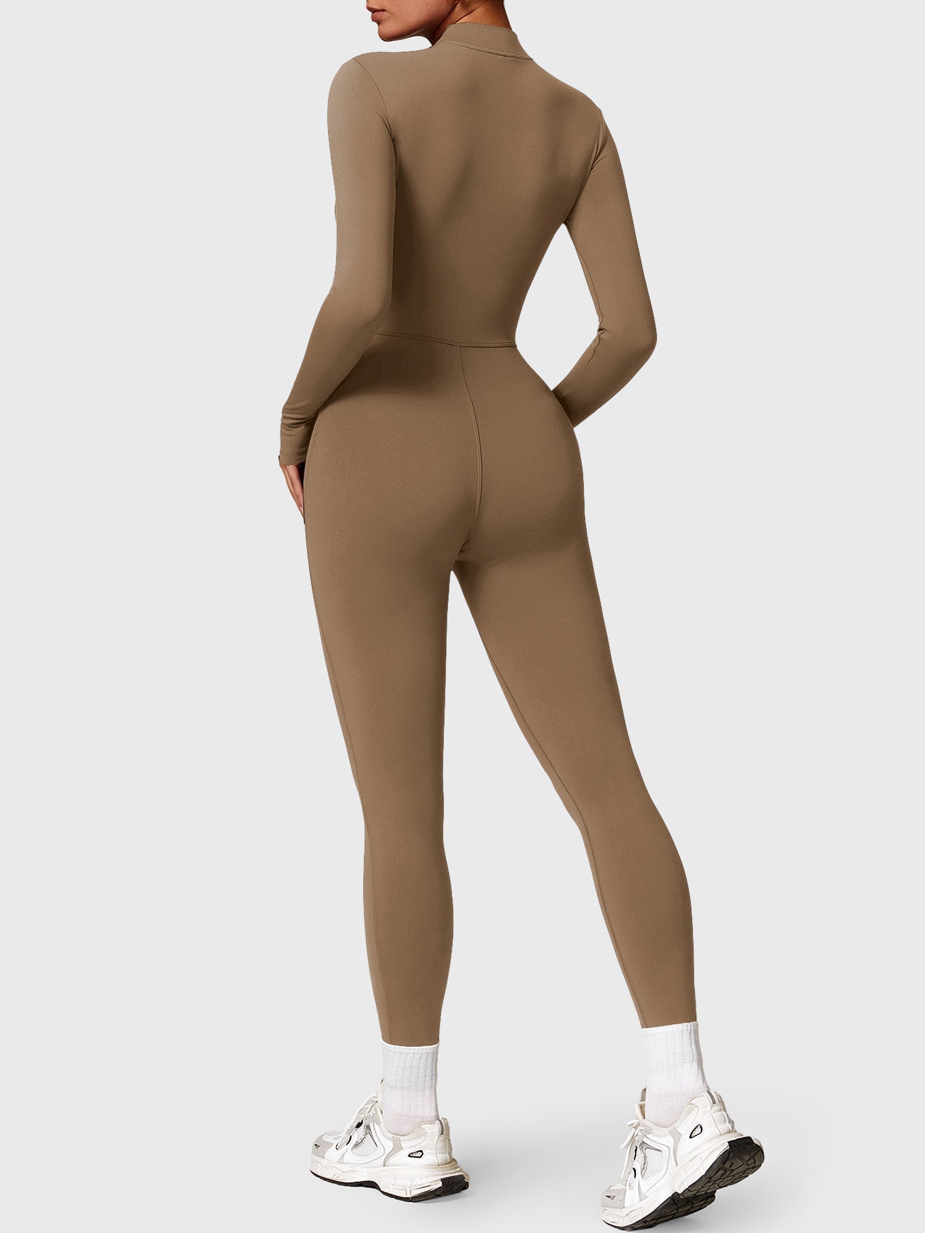 Yeoreo Belle Fleece jumpsuit met lange mouwen en rits