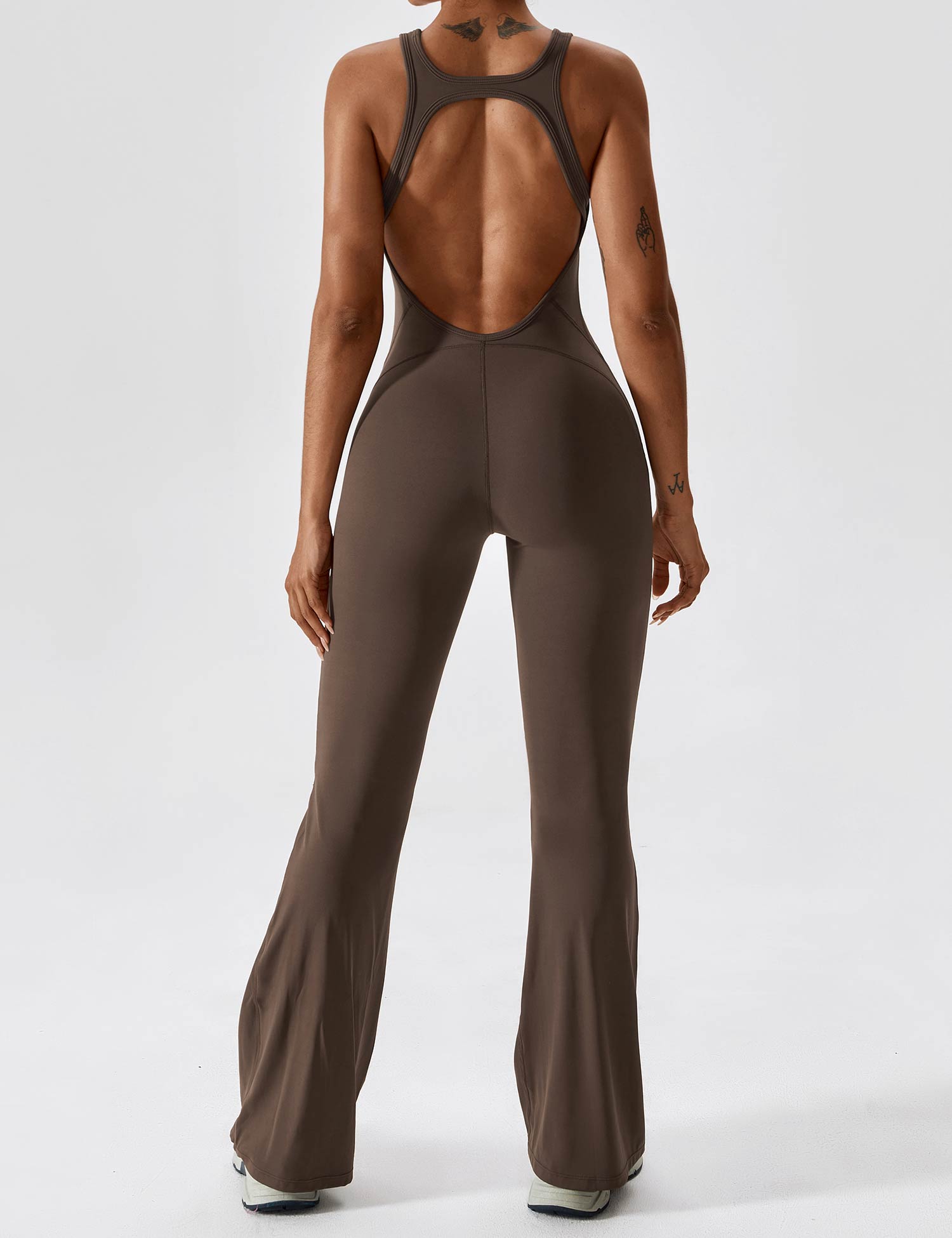 Yeoreo Rugloze Uitlopende Jumpsuit