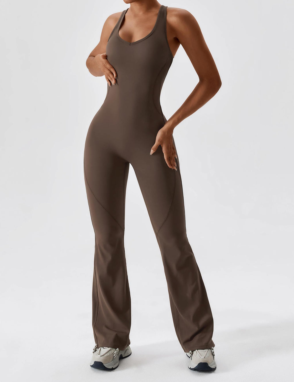 Yeoreo Rugloze Uitlopende Jumpsuit