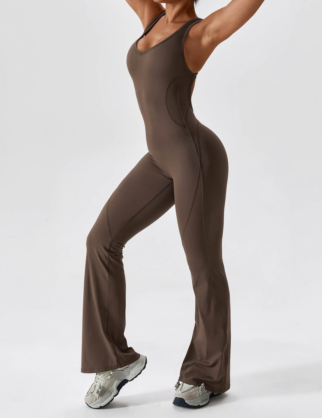 Yeoreo Rugloze Uitlopende Jumpsuit