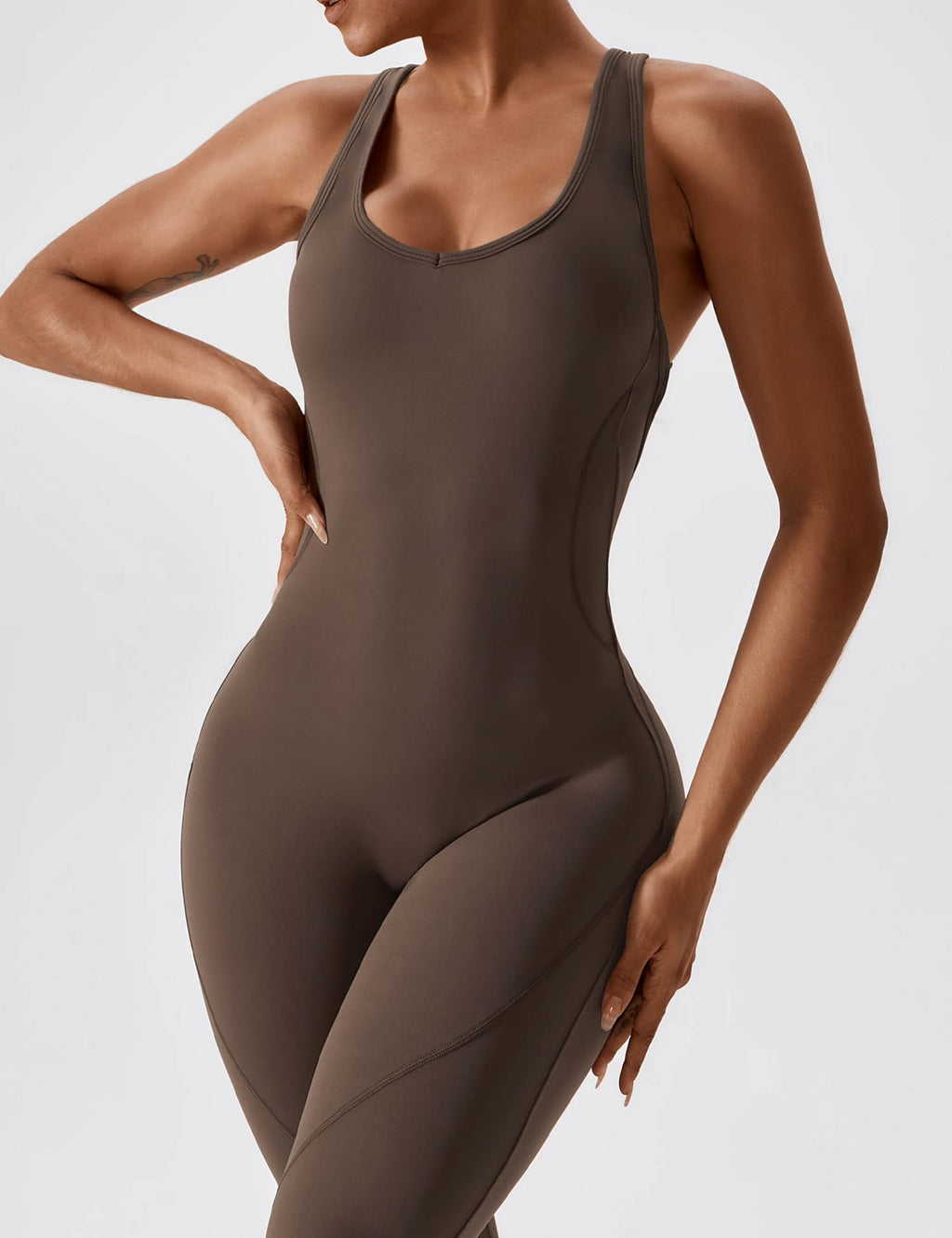 Yeoreo Rugloze Uitlopende Jumpsuit
