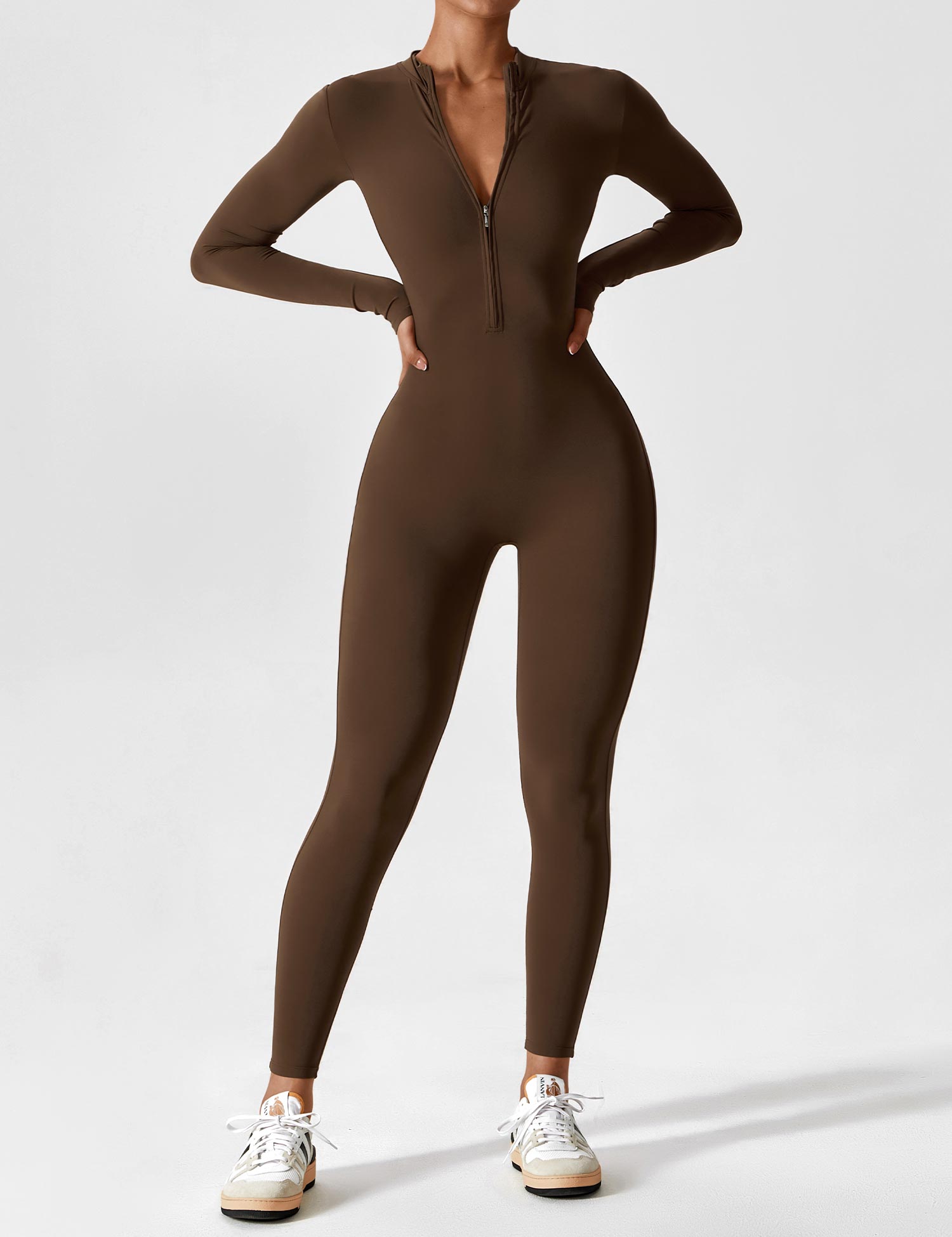 Yeoreo jumpsuit met lange mouwen en rits