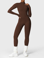 Yeoreo Belle Fleece jumpsuit met lange mouwen en rits