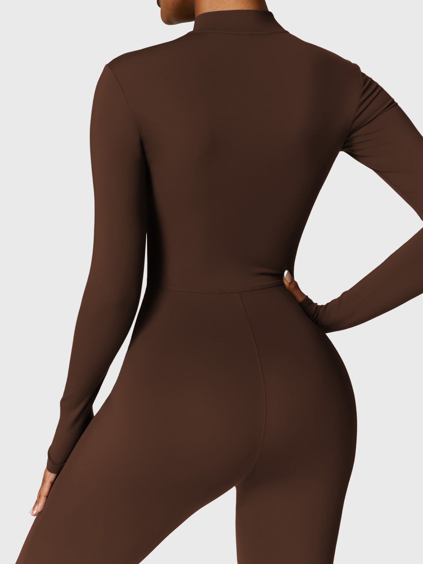 Yeoreo Belle Fleece jumpsuit met lange mouwen en rits