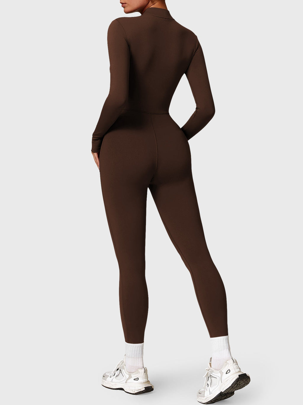 Yeoreo Belle Fleece jumpsuit met lange mouwen en rits