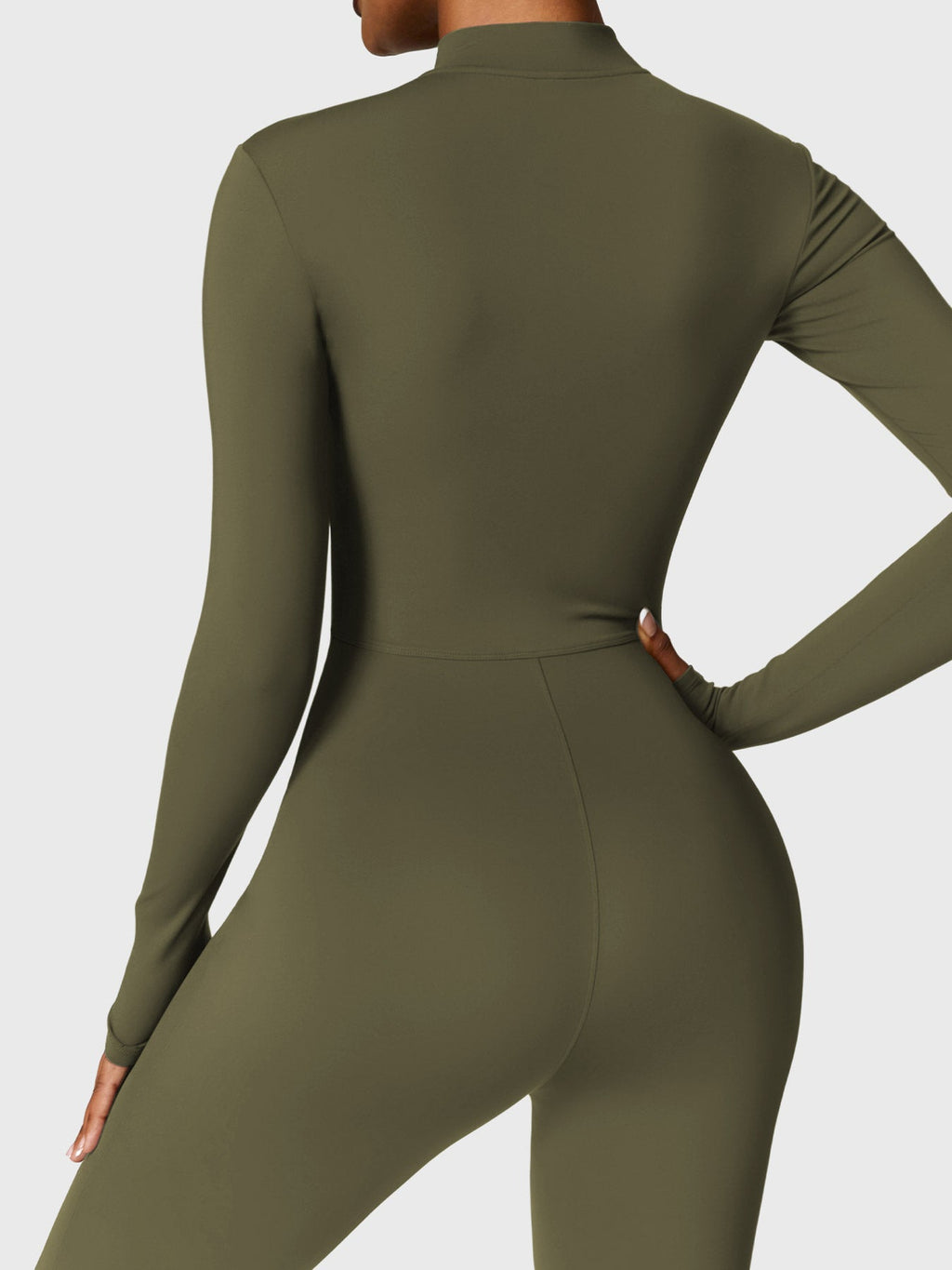 Yeoreo Belle Fleece jumpsuit met lange mouwen en rits