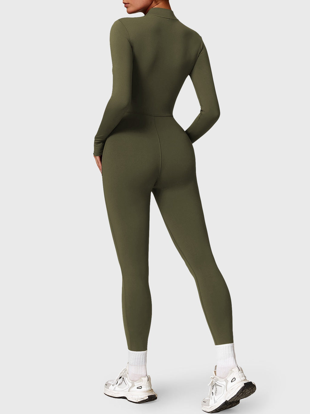 Yeoreo Belle Fleece jumpsuit met lange mouwen en rits