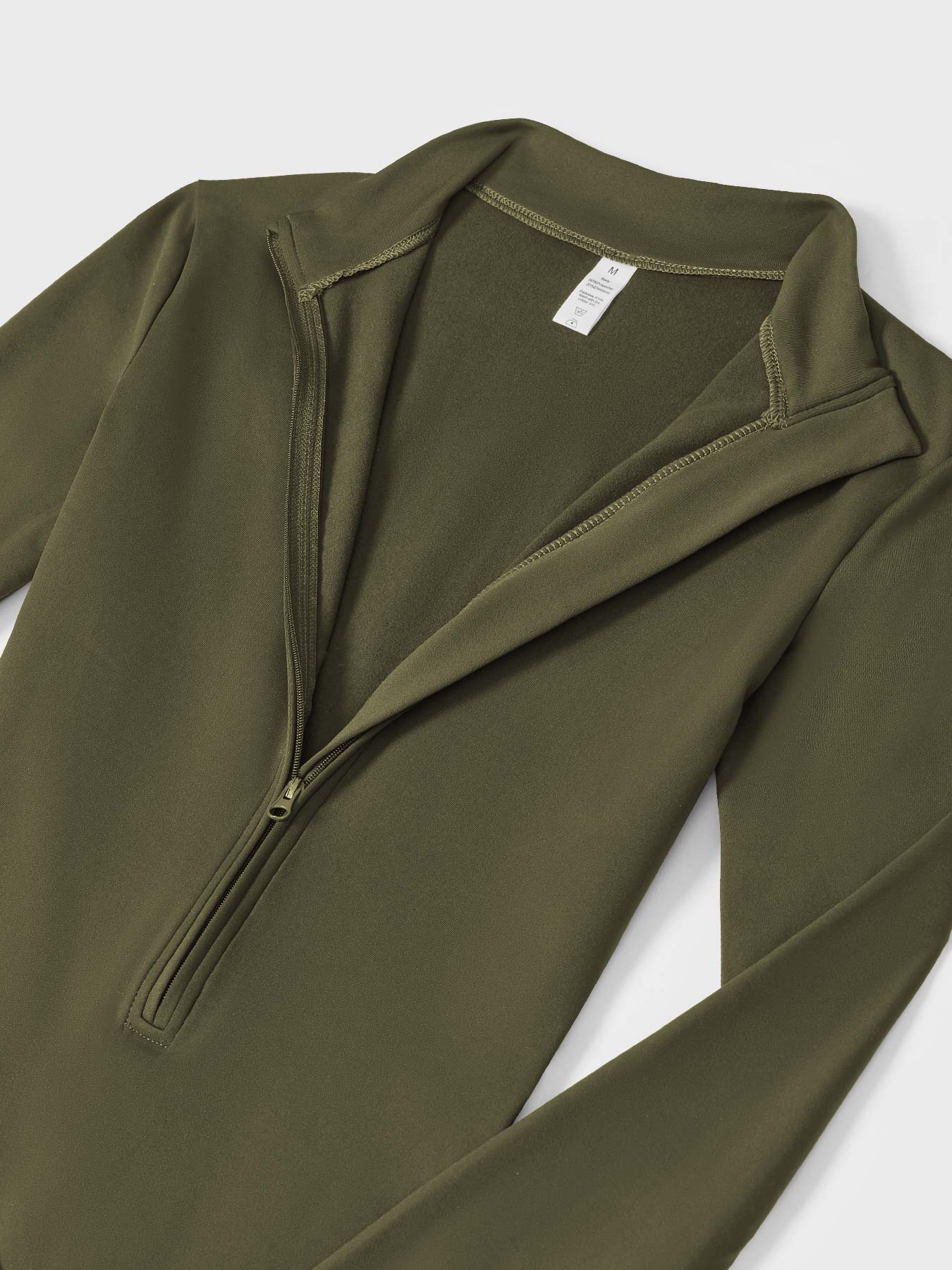 Yeoreo Belle Fleece jumpsuit met lange mouwen en rits