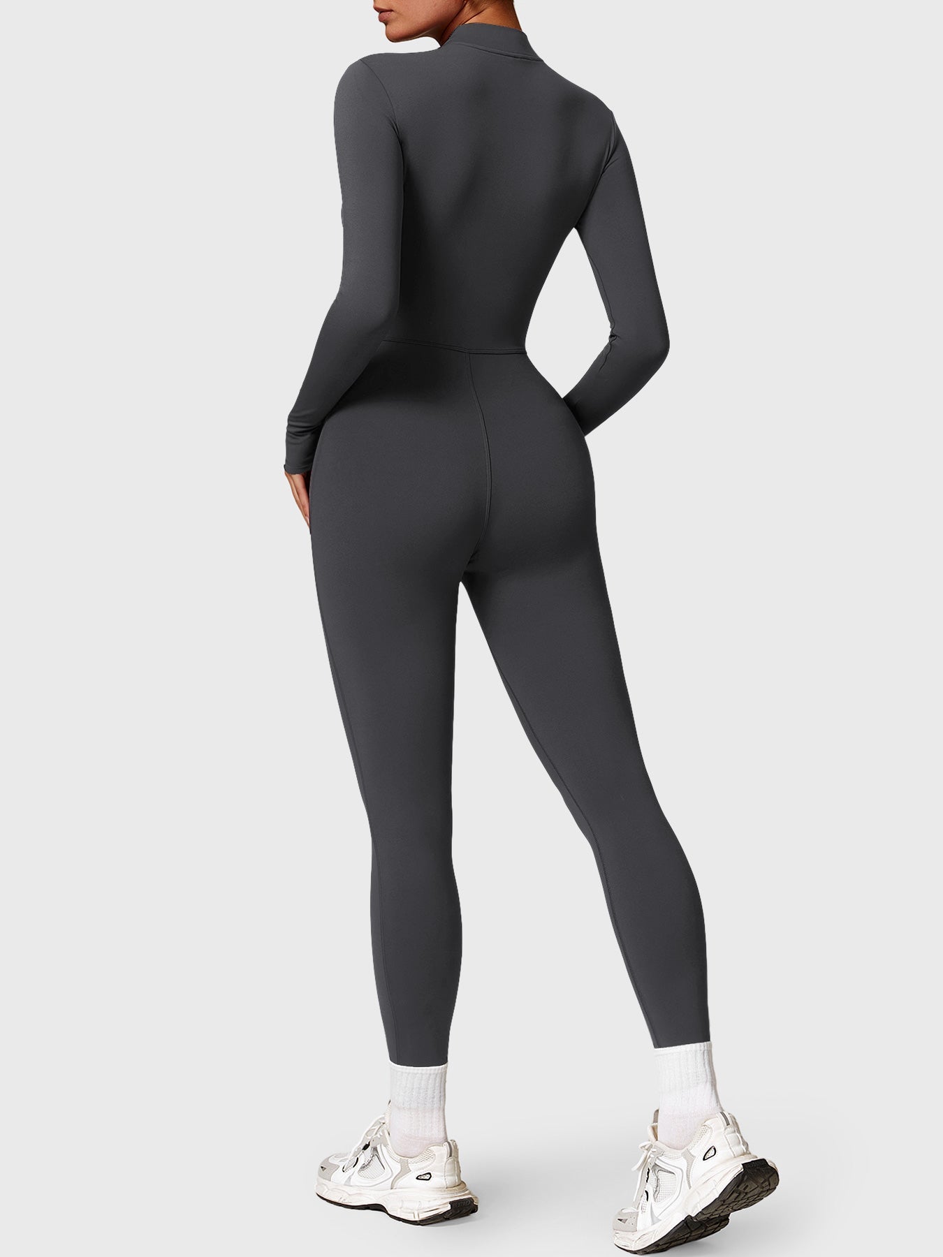Yeoreo Belle Fleece jumpsuit met lange mouwen en rits