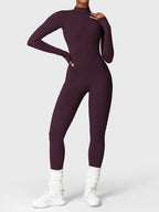 Yeoreo Belle Fleece jumpsuit met lange mouwen en rits