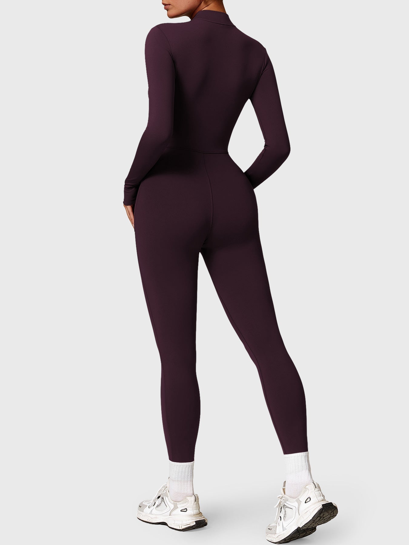 Yeoreo Belle Fleece jumpsuit met lange mouwen en rits