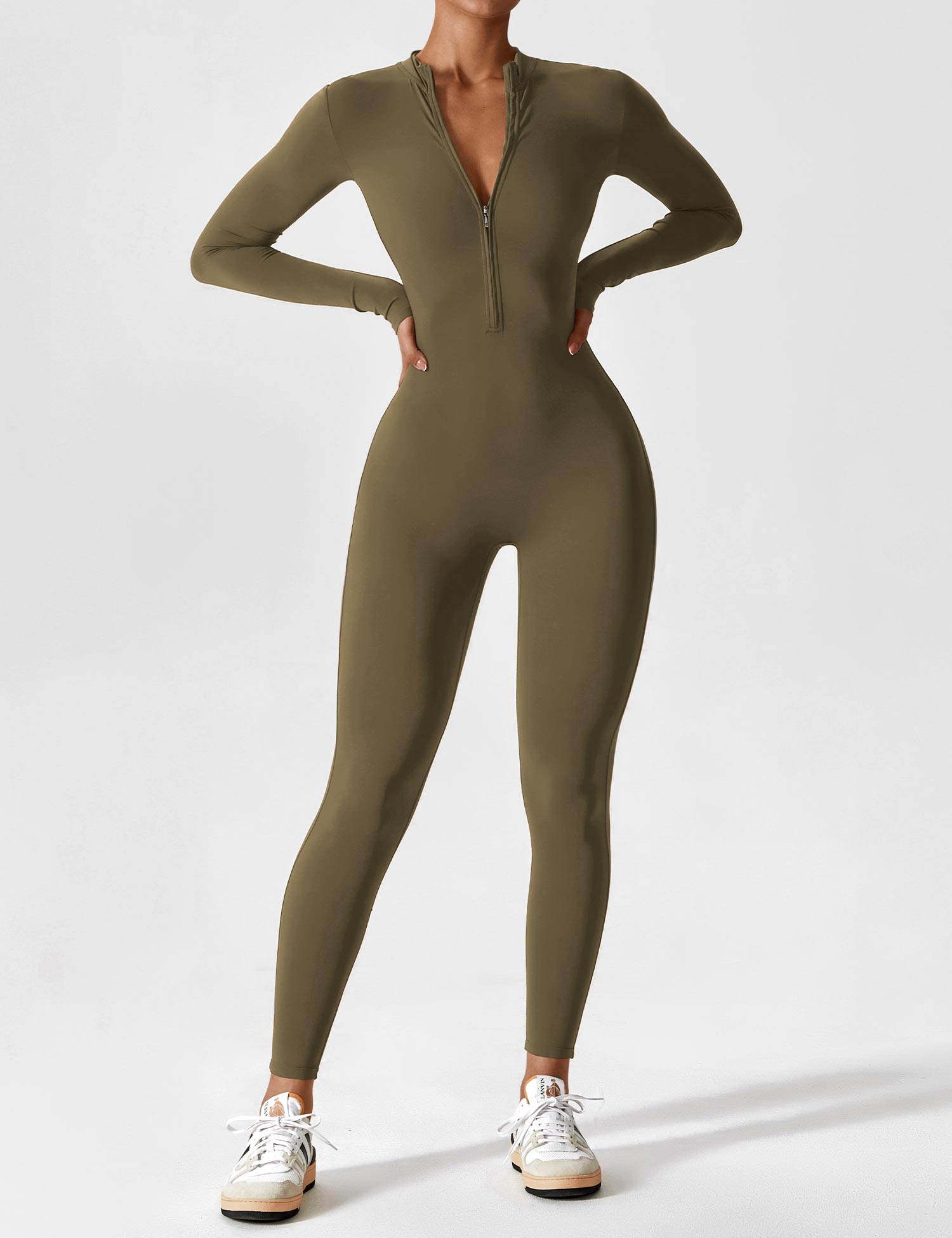 Yeoreo jumpsuit met lange mouwen en rits