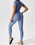 Yeoreo jumpsuit met lange mouwen/korte mouwen en rits