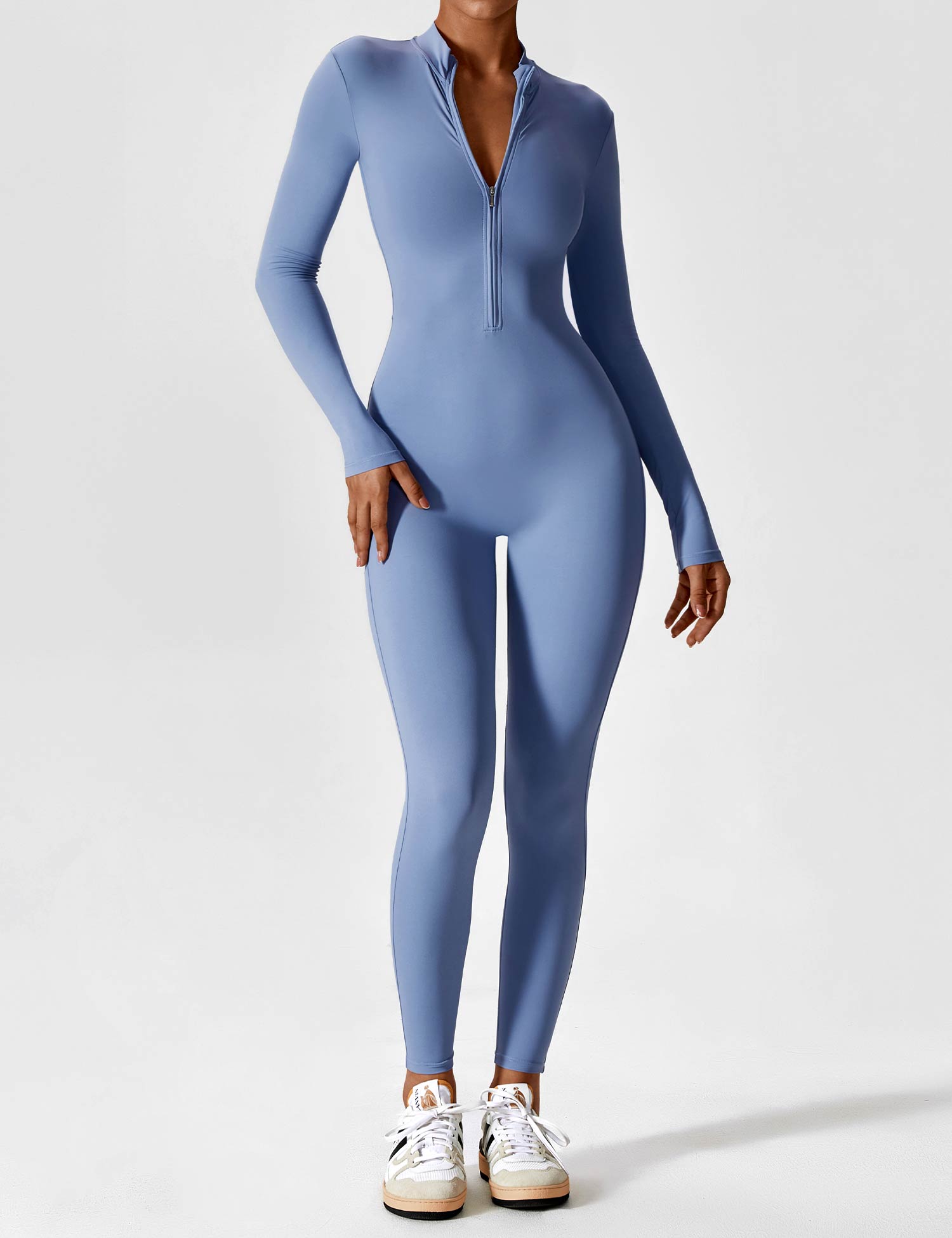 Yeoreo jumpsuit met lange mouwen en rits
