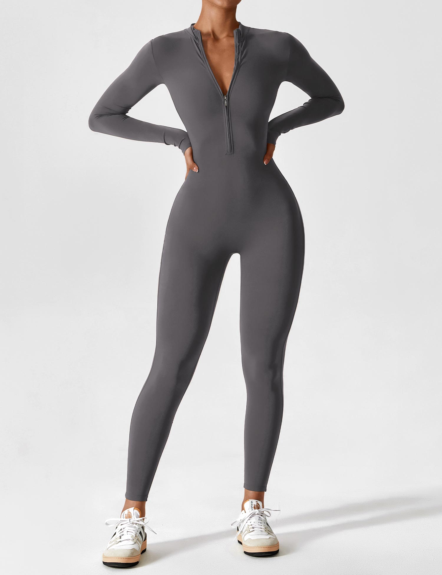 Yeoreo jumpsuit met lange mouwen en rits