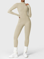 Yeoreo Belle Fleece jumpsuit met lange mouwen en rits