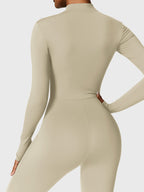 Yeoreo Belle Fleece jumpsuit met lange mouwen en rits