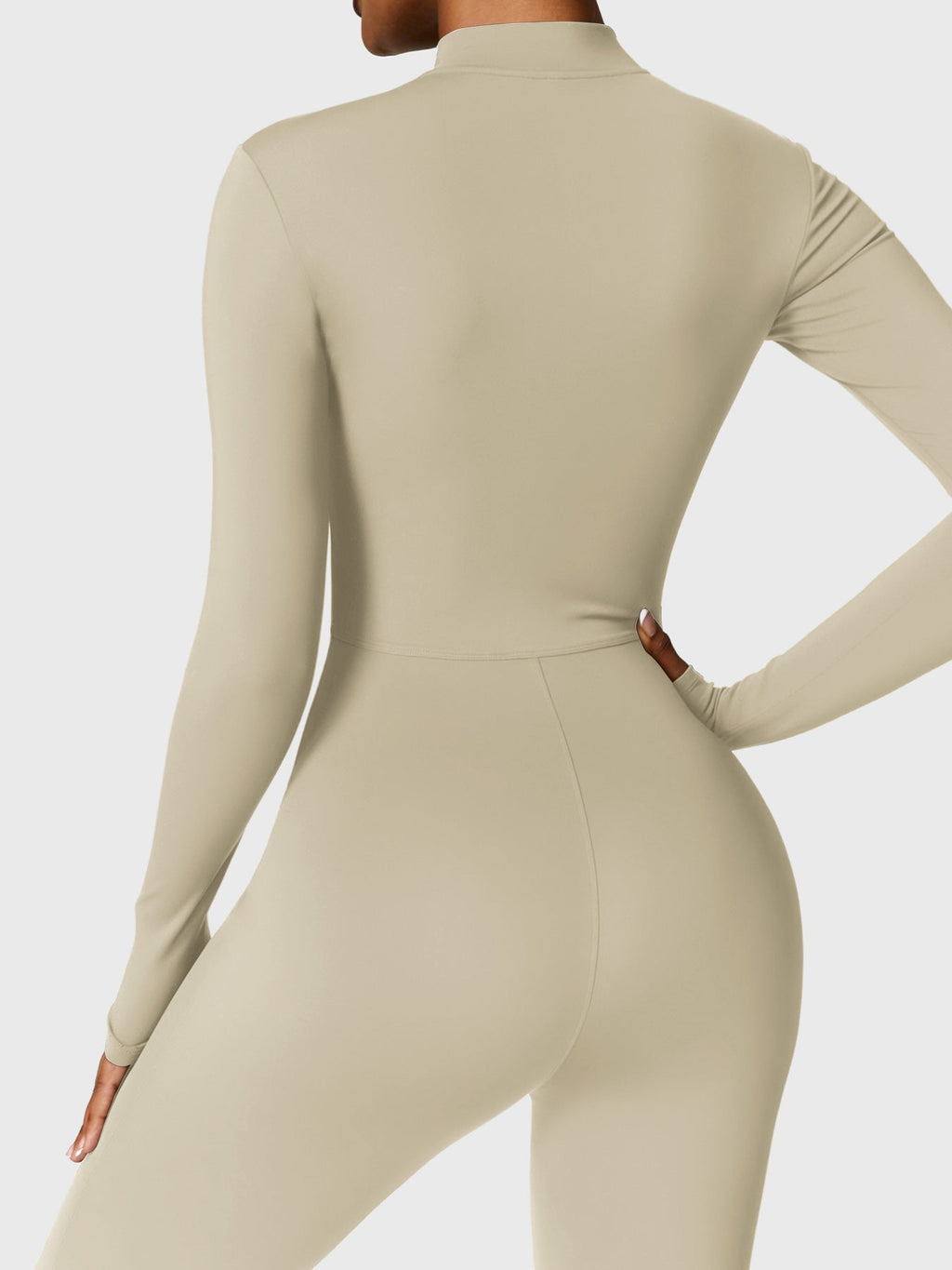 Yeoreo Belle Fleece jumpsuit met lange mouwen en rits