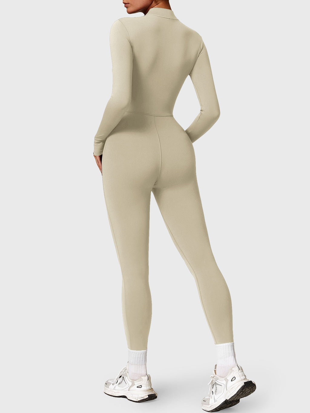 Yeoreo Belle Fleece jumpsuit met lange mouwen en rits